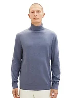 Swetry męskie - TOM TAILOR sweter męski, 18964 - Vintage Indigo Blue Melange, XL - miniaturka - grafika 1