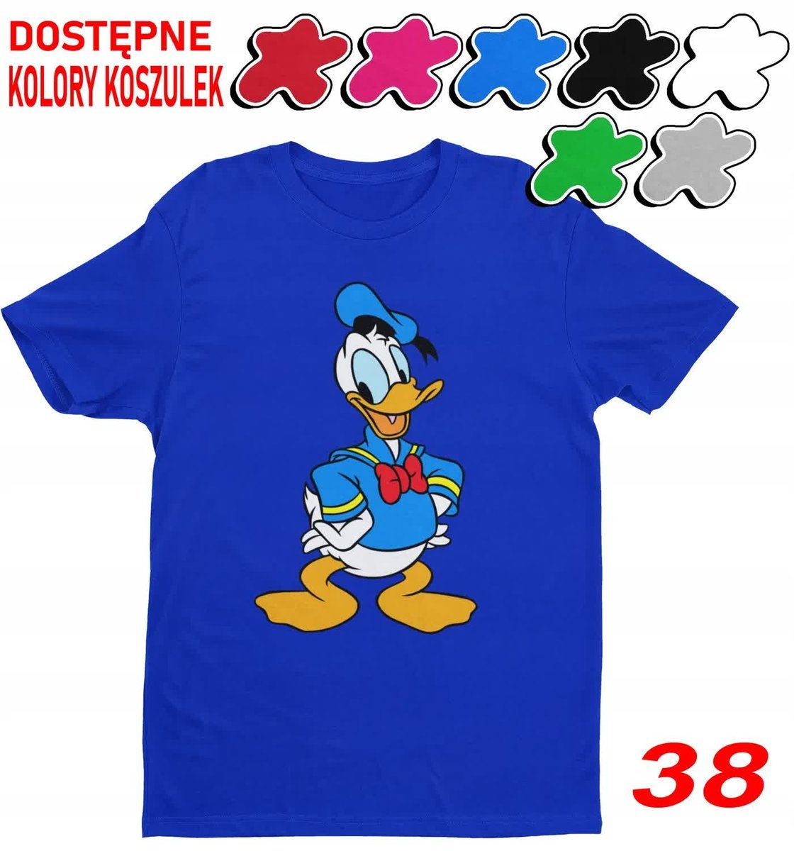 Dziecięca Koszulka Z Nadrukiem Duży Wybór Myszka Miki Donald - L 146-152