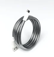 Kable USB - Fuse Chicken Armour Charge - Kabel do iPhone USB-C na USB-A 3.0 1m - Stalowy - miniaturka - grafika 1