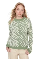 Bluzy damskie - Trendyol Bluza damska, Miętowy, M - miniaturka - grafika 1