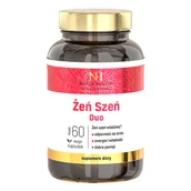 Witaminy i minerały - Noble Health Żeń-szeń Duo, 60 kapsułek wege - miniaturka - grafika 1