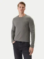 Koszulki męskie - BOSS Longsleeve Tacks 50512111 Khaki Regular Fit - miniaturka - grafika 1