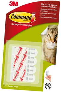 Paski samoprzylepne do plakatów Command 8 sztuk Command Brand - Przybory szkolne - miniaturka - grafika 5