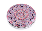 Lusterka do makijażu - Lusterko kieszonkowe Mandala eko skórka - miniaturka - grafika 1
