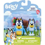 Figurki dla dzieci - Bluey, Figurki 2Pak, Jazda Na Deskorolce - miniaturka - grafika 1