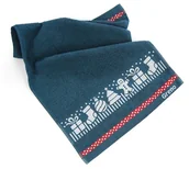 Ręczniki - Ręcznik świąteczny do rąk Xmas mess ciastek 30x50 zielony - miniaturka - grafika 1