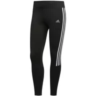 Legginsy - Adidas, Legginsy sportowe damskie Run 3S TGT, CZ8095, Czarne - miniaturka - grafika 1