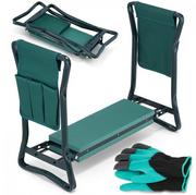 Fotele i krzesła ogrodowe - Klęcznik ogrodowy krzesło wędkarskie ogrodowe + rękawiczki - miniaturka - grafika 1