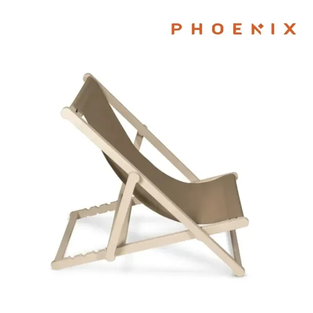 Phoenix Nap Leżak ogrodowy, leżak materiałowy, plażowy White