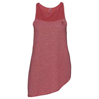 Koszulki i topy damskie - ODLO damski top z okrągłym dekoltem, Singlet Maia różowy Dubarry X-S 350141 - grafika 1