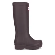 Kalosze damskie - Kalosze Hunter HFW-008 Bordowy - miniaturka - grafika 1