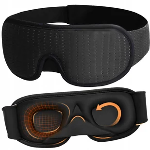 Opaska na oczy do spania 3D Zaciemniająca Oddychająca ergonomiczna maska - Akcesoria do bielizny - miniaturka - grafika 1