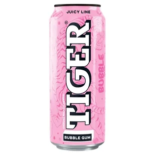 Tiger Bubble Gum Gazowany napój owocowy 500 ml - Napoje energetyczne i izotoniczne - miniaturka - grafika 1