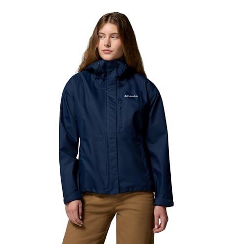 Columbia Damska kurtka Hikebound 2, wodoodporna, kurtka przeciwdeszczowa, Collegiate Navy, XL