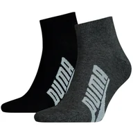 Skarpetki damskie - Skarpety unisex Puma BWT LIFESTYLE QUARTER 2-PACK wielokolorowe 90795301 - miniaturka - grafika 1