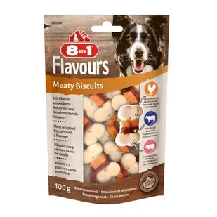 Zolux Przysmak 8in1 FLAVOURS Meaty Biscuits 100g T152590 - Przysmaki dla psów - miniaturka - grafika 1