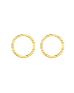 Złote kolczyki obręcze - Kolczyki - miniaturka - grafika 1