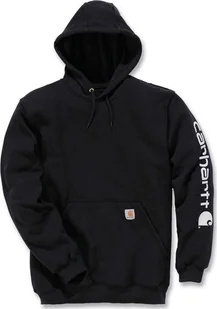 Carhartt Bluza Carhartt Midweight Signature Logo Black - Bluzy męskie - miniaturka - grafika 1