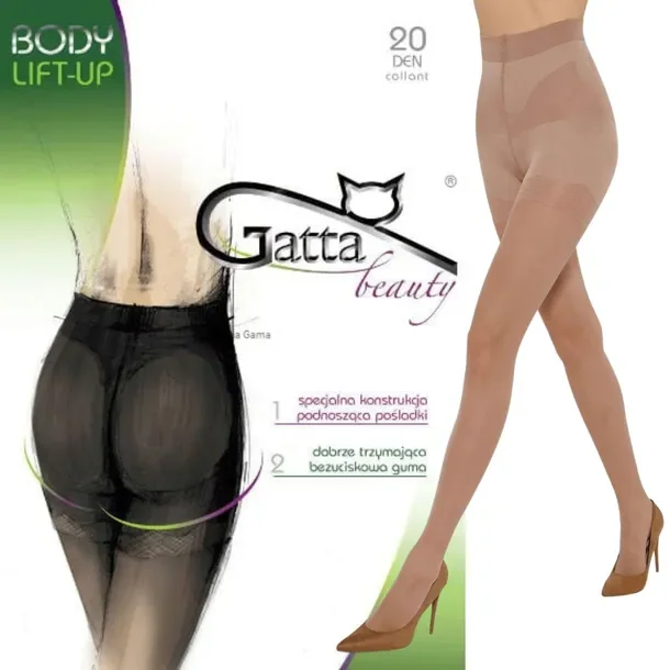 Gatta Rajstopy Modelujące Body Lift Up 20 Den Golden 3-m Beżowe Matowe