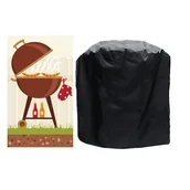 Pokrowce na grilla - Pokrowiec na grilla, tkanina Oxford 420D, wiatroodporny/odporny na słońce/wodoodporny, pokrowiec na grilla zewnętrznego, pasuje do większości grilli - miniaturka - grafika 1