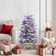 Oświetlenie świąteczne - vidaXL Zestaw Bombek Choinkowych 15 pcs Liliowy - miniaturka - grafika 1