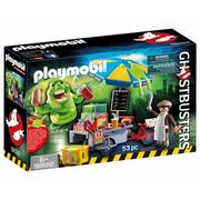 Klocki - Playmobil Ghostbusters Żarłoczny Slimer przy budce z hot-dogami 9222 - miniaturka - grafika 1