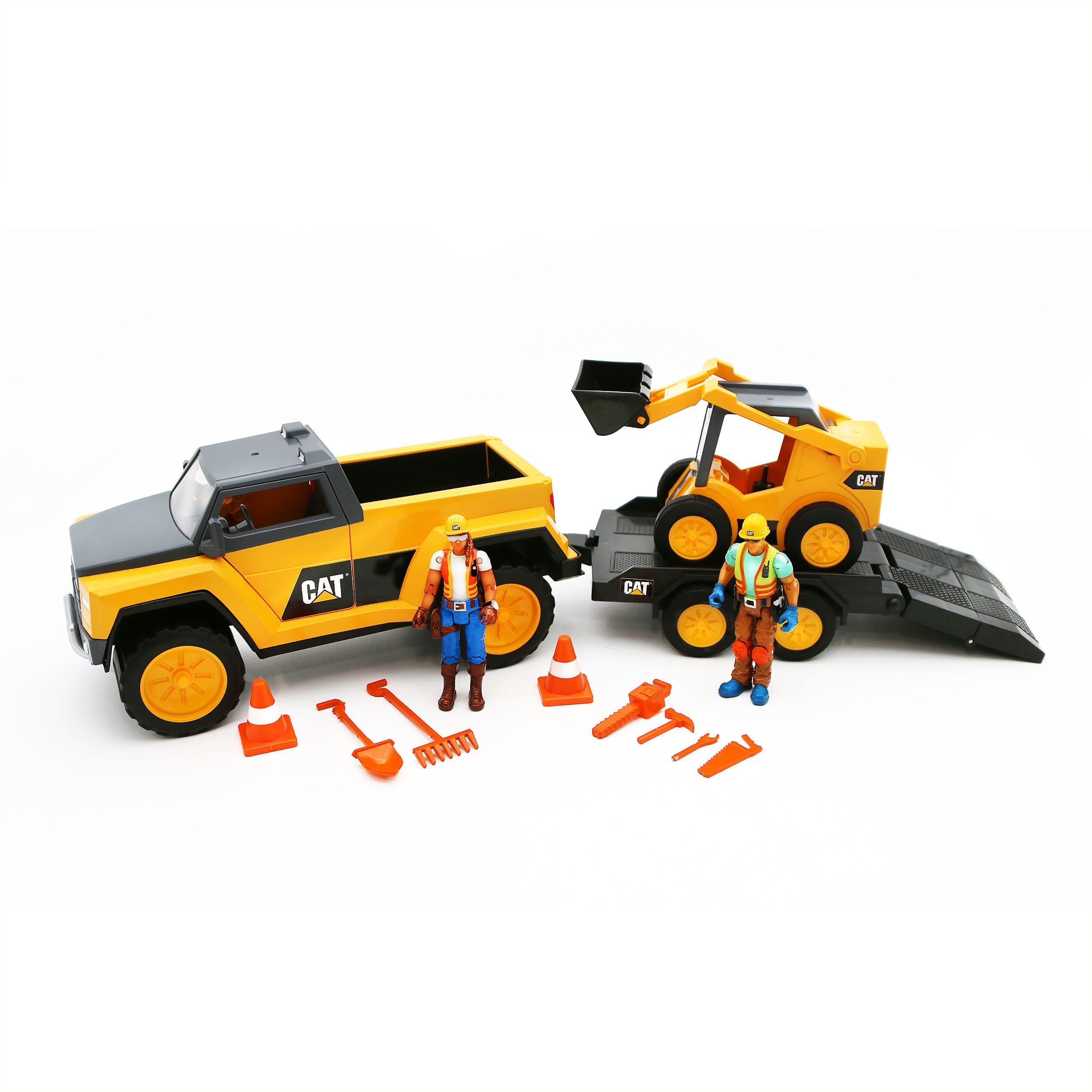 CAT pick-up+ładowarka kołowa+2figurki 83457 /2
