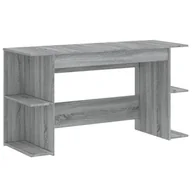 Biurka - vidaXL Biurko, szary dąb sonoma, 140x50x75 cm, materiał drewnopochodny - miniaturka - grafika 1