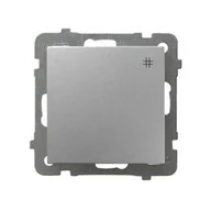 Wyłączniki światła i elektryczne - Ospel AS srebrny łącznik krzyżowy ŁP-4G/m/18 ŁP-4G/m/18 - miniaturka - grafika 1