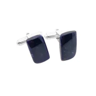 Spinki do mankietów i krawatów - Spinki do mankietów Sodalit (S1134) Srebro [925] - miniaturka - grafika 1