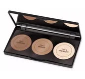 Bronzery i konturowanie twarzy - Golden Rose Contour Powder paleta do konturowania twarzy 3 x 3,5g - miniaturka - grafika 1