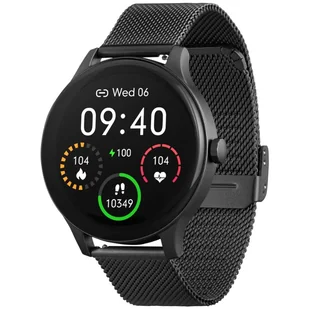 Garett Classy Stalowo-czarny - Smartwatch - miniaturka - grafika 1
