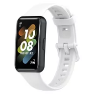 Akcesoria do smartwatchy - Opaska Pasek Bransoleta Smoothband Huawei Band 7 Biała - miniaturka - grafika 1