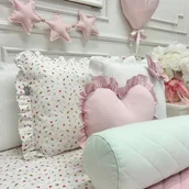 Pościel dla dzieci - Pościel biała z falbanką w delikatne kwiatki i ważki dzieci i nastolatków różne rozmiary - miniaturka - grafika 1