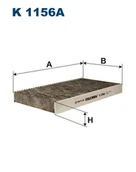 Filtry kabinowe - Filtron Filtr, wentylacja przestrzeni pasażerskiej K 1156A K 1156A - miniaturka - grafika 1