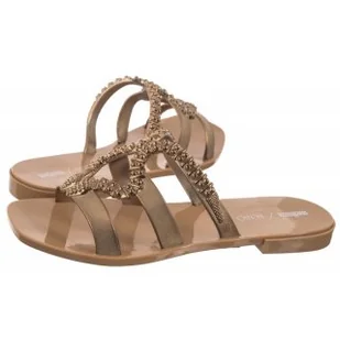 Klapki Slide+BO.BO AD 33862/AX131 Beige/Bronze (ML315-a) Melissa - Klapki i japonki damskie - miniaturka - grafika 1