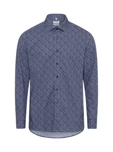 Olymp Level Five Koszula męska Mężczyźni Slim Fit Bawełna niebieski|wielokolorowy wzorzysty, 38 - Koszule męskie - miniaturka - grafika 1