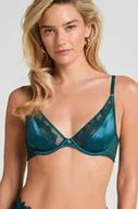 Biustonosze - Hunkemöller Nieusztywniany biustonosz z fiszbinami Julia Zielony - miniaturka - grafika 1
