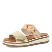 Klapki i japonki damskie - MARCO TOZZI Klapki damskie 2-27500-44, metalik, 38 EU - miniaturka - grafika 1