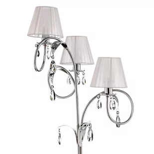 Lampa podłogowa Jacqueline, 3-punktowa, biała - Lampy stojące - miniaturka - grafika 3