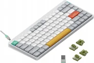 Klawiatury - Nuphy Air96 V2 Wireless Mechanical Keyboard Slim Ionic White Moss - miniaturka - grafika 1