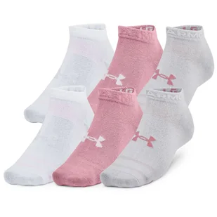 Zestaw skarpetek Under Armour Essential 6pk Low Rozmiar skarpet: 47,5 - 50,5 / Kolor: różowy - Skarpetki męskie - miniaturka - grafika 1