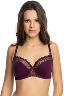 Biustonosze - Gaia 1144 Idalia fioletowy 70H Biustonosz półusztywniany - miniaturka - grafika 1