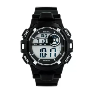 Zegarek Czarno-srebrny zegarek Pacific 305G-1 - Zegarki męskie - miniaturka - grafika 1