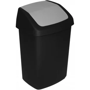Kosz na śmieci Curver Swing Top czarny 10L - Kosze na śmieci - miniaturka - grafika 1