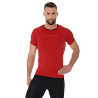 Bielizna sportowa męska - Męska koszulka do biegania Brubeck 3D PRO RUN SS11920 red - S - miniaturka - grafika 1