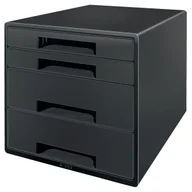 Półki na dokumenty - Pojemnik LEITZ RECYCLE z 4 szufladami czarny /53720095/ - miniaturka - grafika 1
