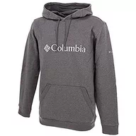 Bluzy męskie - Columbia Męska bluza z kapturem Csc Basic Logo Ii CSC Basic Logo II z kapturem City Grey Heather, Grey M 1681664 - miniaturka - grafika 1