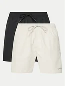 Kąpielówki męskie - Calvin Klein Swimwear Komplet 2 par szortów kąpielowych KM0KM01165 Kolorowy Regular Fit - miniaturka - grafika 1