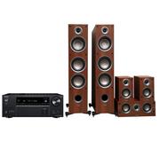 Kino domowe - Onkyo TX-NR6100 (czarny), Taga Harmony TAV 5.0: TAV-607F + C + S (orzech) - miniaturka - grafika 1